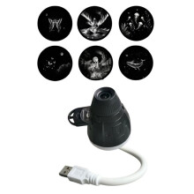 2-in-1 Starrys Projector Night Light 360 Adjustable Plug & Star Projector for Bedroom Car B