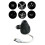 2-in-1 Starrys Projector Night Light 360 Adjustable Plug &  Star Projector for Bedroom Car B 1