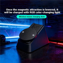 Voor GPW4/GProX/G502/X/G903 Gaming Muis Draadloze Oplaad Dock Oplaadstation USB Type C Interfaces Zwart