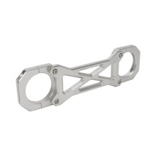 Soporte de Estabilizador de Horquilla Delantera de 49 mm para Touring Road Glide Street Glide Road King Plata