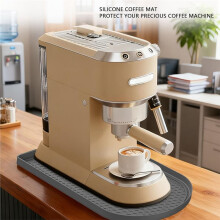 Tappetino In Silicone per Caffè 40x20cm, Tappetino Protettivo A Prova di Perdite per Piano di Lavoro per Supporto di Asciugatura Della Macchina per