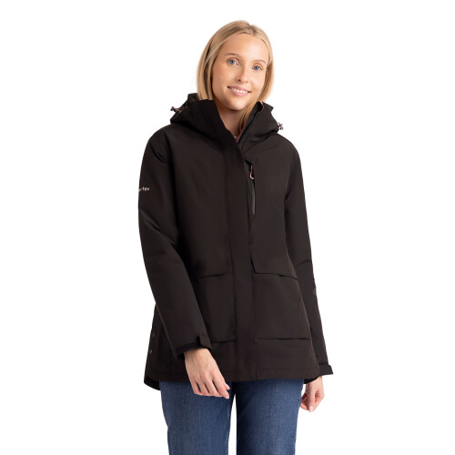 Trespass (20, Black) Trespass Womens Waterproof Jacket - Hosho 1