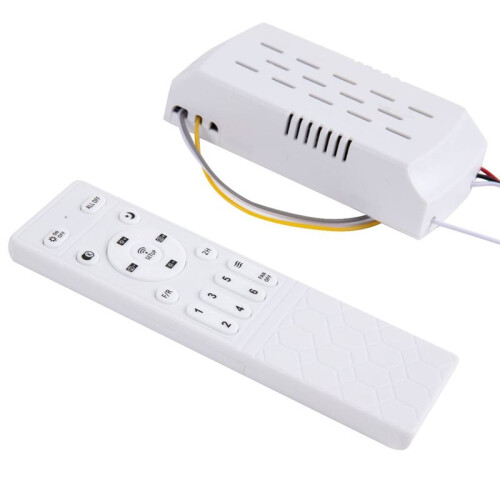 Remote Ceiling Fan Controller 6 Speed with Stepless Dimming for Home Work Hotel, 220V Input 24V  Output 1