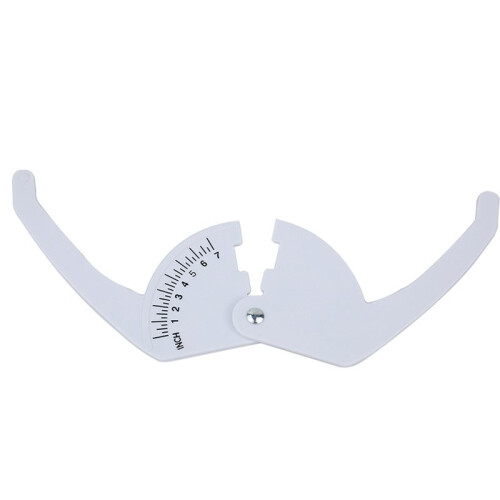 4 Pack Plastic Pocket Caliper 7" Range Tool for Fruit Vegetable Onion Diameter, 1/4 Inch Scale Red Portable Easy to Read 2