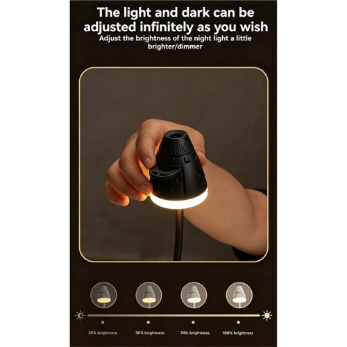 2-in-1 Starrys Projector Night Light 360 Adjustable Plug &  Star Projector for Bedroom Car A