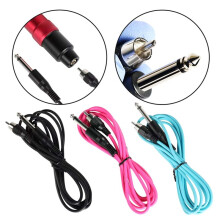 2 Stück Hochwertiges Tattoo Clip Kabel für Tattoo Maschine Stromversorgung Kabel Gerade Gummi Tattoo Zubehör C