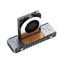 M.2 SSD Luchtgekoelde Heatsink 5-Snelheid Aanpassing PWM Koelfan PCIe 5.0 NVMe SSD Heatsink voor M.2 2280 SSD