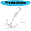 Metal Camping Hook for Small Cookware Bags with Middle Hole, 3