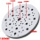 Pacote com 2 Discos de Interface 150mm 6 Polegadas 70 Furos Disco de Esponja Macia para Acessórios de Ferramenta de Polimento de Lixadeira Orbital 7