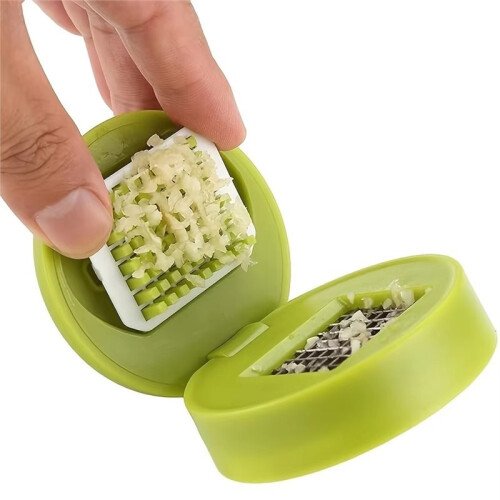1 Pezzi  Pressa per Aglio Manuale - Macinino Portatile per Aglio e Zenzero Facile da Pulire Strumento da Cucina 2