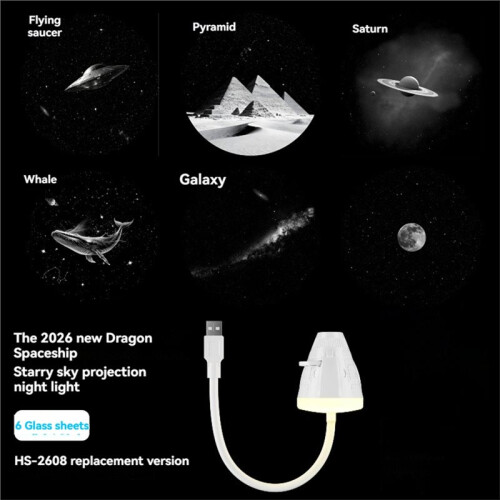 Starrys Projector Night Light Adjustable Brightness Portable  Star Projector Night Light for Car Bedroom 6 Light 2