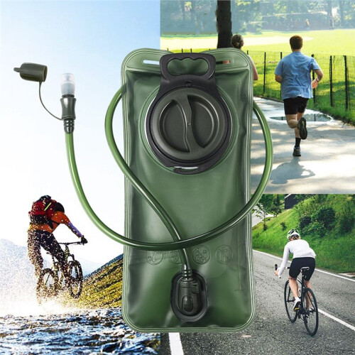 2 Pack Hydration Bladder 2 Liter/70 Oz Vattenblåsa Pack Av 2(1 Styck Blå+1 Styck Armégrön) 2