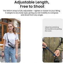 AMAGISN Quick Snap Umhängegurt Kamera Schnellverschluss Schultergurt Lanyard für Ultra für Pocket 4 3 Schwarz