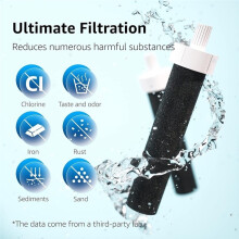 Water Bottle Filter Replacement for BB06 Compatible for Hard Sided and Sport Bottle Filter, 6 Count