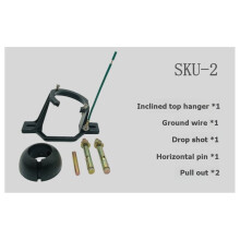 Deckenventilator-Montagehalterung Kit Metall Neigungsdeckenstützadapter für Heim-Balancieradapter-Kit