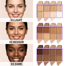 8 Shade Soft Matte Cream Concealer Palette Full Coverage Fade Dark Circles Blemishes Waterproof Long Lasting Light