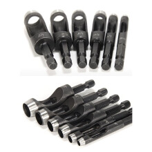 6 Pcs Leather Hole Punch Set, Carbon Steel Hollow Punch Belt Hole Puncher for Leather Belts & Watch Bands