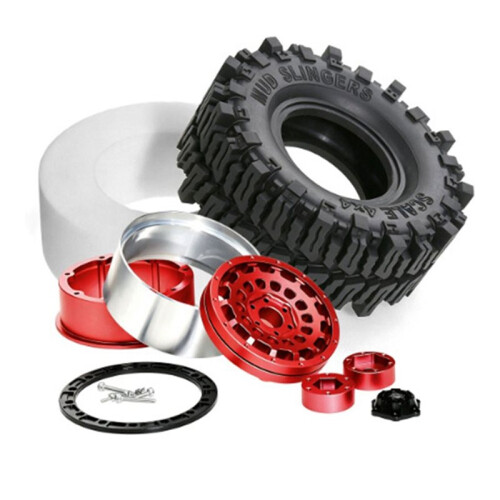 4PCS Roda de Pneus de Carro RC Crawler de 2,6 Polegadas, Cubo de Aranha de Favo de Mel de 2,6 Polegadas para Carro RC Rock Crawler 1/7 1/8 1