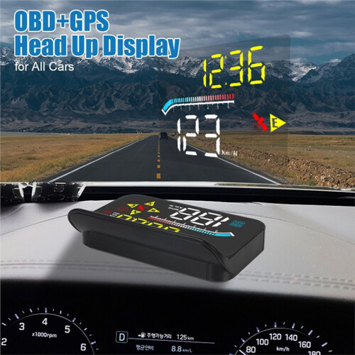 Windshield Projector Universal Car HUD Speedometer M17 OBD GPS   Display Auto Electronics Accessories 2