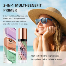 Primer SPF 50 Kleur Corrigerende Isolatiecrème Olie Controle Hydraterende Gezichtsmakeup Basis Vervaagt Poriën Even Huidskleur