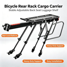 Portabicicletas Trasero Universal, Capacidad de Rodamientos Sólidos para Carga de Bicicletas, Portabicicletas Trasero de Montaña y Carretera con