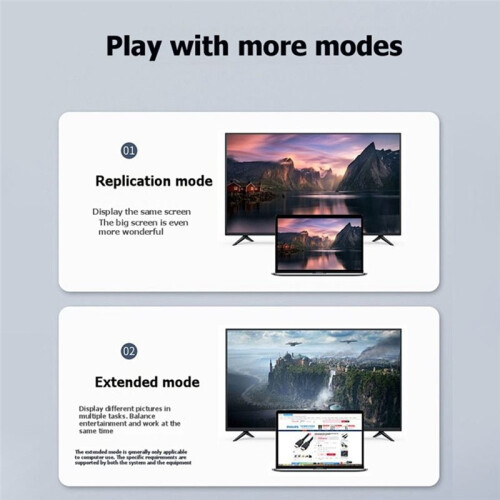 50M Wireless -Compatible Transmitter Receiver 1080P -Compatible Transmitter Video Audio Extender for Monitor PC 1