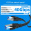 CAT8 Ethernet Cable with RJ45 Flat Cable Form for Home-2m 10