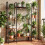 Plant Stand with LED Grow Light, 10 Shelves, Brown 6