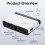 USB Print Server Sharing Hub Wireless Printer Server with 10/100Mbps Lan/ Bridge Multi-Mode Computer Printer US Plug 6