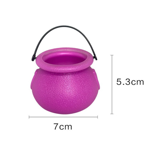 60pcs   Cauldron with Handle Halloween  Witch Cauldron Halloween Pot Candy Holder for Halloween 2