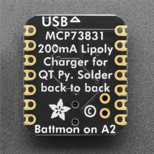 LiIon oder LiPoly Ladegerät Modul BFF Erweiterung für QT Py für Adafruit 1
