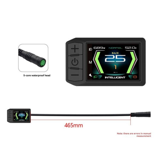 Ebike Display LCD 600C  Navigation Multilingual E-Bike Computer for BAFANG Mid Drive Motor BBS01 BBS02 BBSHD 2