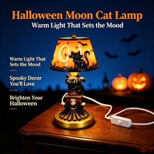 Halloween-Nachttischlampe mit saisonalem 1