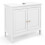 White Freestanding Bathroom Vanity Cabinet with 2 Doors 2