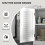 White Bathroom Vanity Cabinet with Shutter Doors, 60x30x60 cm 7