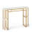 Marble-Look Bar Table, 150cm, Gold Frame, 4 Shelves 3
