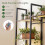 Plant Stand with LED Grow Light, 10 Shelves, Brown 4