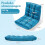 Folding Floor Chair, Dark Blue, 14-Position Adjustable 2