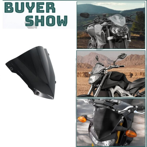 Motorcycle Windshield Front Spoiler with Bracket Wind Deflectors Windbreak for  MT-09 FZ-09 2014-2016 2