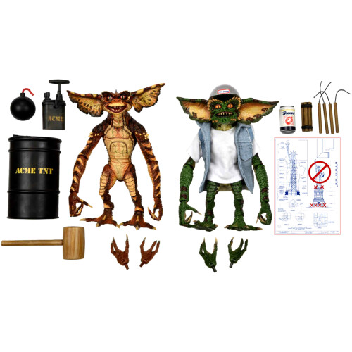 NECA Demolition Gremlins 2 Brain & Stripe Ultimate NECA 6″ Action Figures New