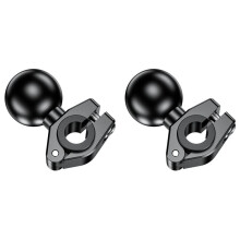 2X Soporte de Montaje de Navegación de Cabeza Esférica de 1 Pulgada Soporte de Fijación de Marco de Espejo Retrovisor para RAM Soporte / Soporte de