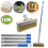 2 Pack Long Handle Paint Brushes 1.5m Long Reach Ergonomic Stiff Bristle Brushes 2