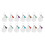 450PCS Sublimation Blanks Keychains Bulk, Keychains Ornament Set for Crafts, Jewelry Making 1