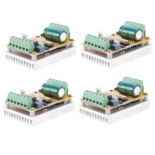 4X Placa Controladora de Motor Sin Escobillas de 380W 3 Fases (Sin / Sin Sensor Hall) Placa Controladora de PLC BLDC PWM 6.5-50V