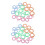 40Pcs Colorful Crochet Locking Stitch  Knitting Ring Maker Holder Set 1