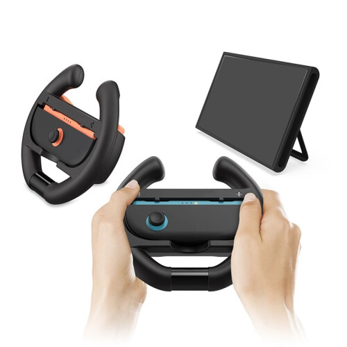 2Pcs Racing Steering Wheels for  2 Ergonomic Controller Grips Enhanced Gaming Precision 2