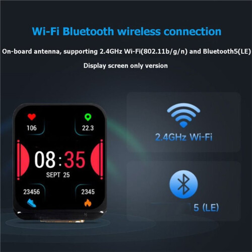 Waveshare ESP32-S3 1.69inch LCD Display Development Board 240x280 with QST Attitude Gyro Sensor QMI8658C for  Python 1