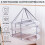 2 Pcs 3 Tier Folding Mesh Clothes Drying Rack, Stackable Sweater Drying Rack with Internal Fixation, Portable Hanging 3