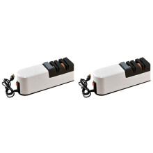 2X USB Szybka Elektryczna Ostrzałka do NożY Automatyczna Regulowana Ostrzałka 3 Etapy do NożY NożYczki Ostrzałka do UżYtku Domowego