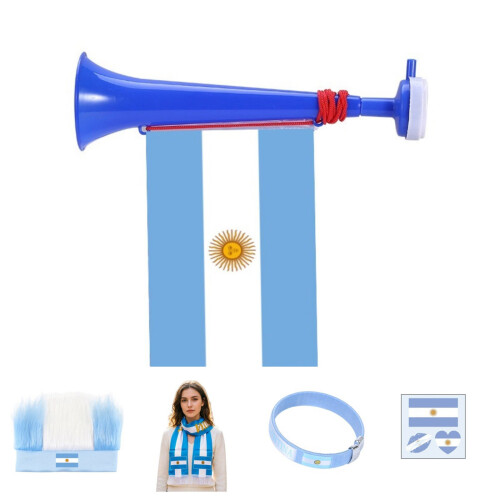 Stadium Support Accessory Set with Horn Flag Wig-Sty1e three